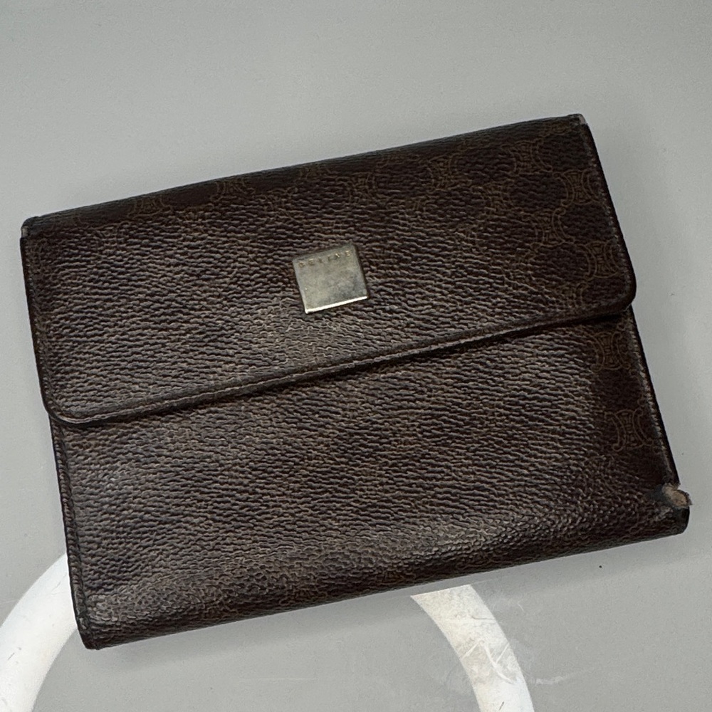 Celine Dark Brown Leather Wallet